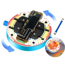 RL-601Q Pro 360 Rotating Fixture Tempered Heat-Insulating Glass for Various Mobile Phone Motherboards Repair Tools