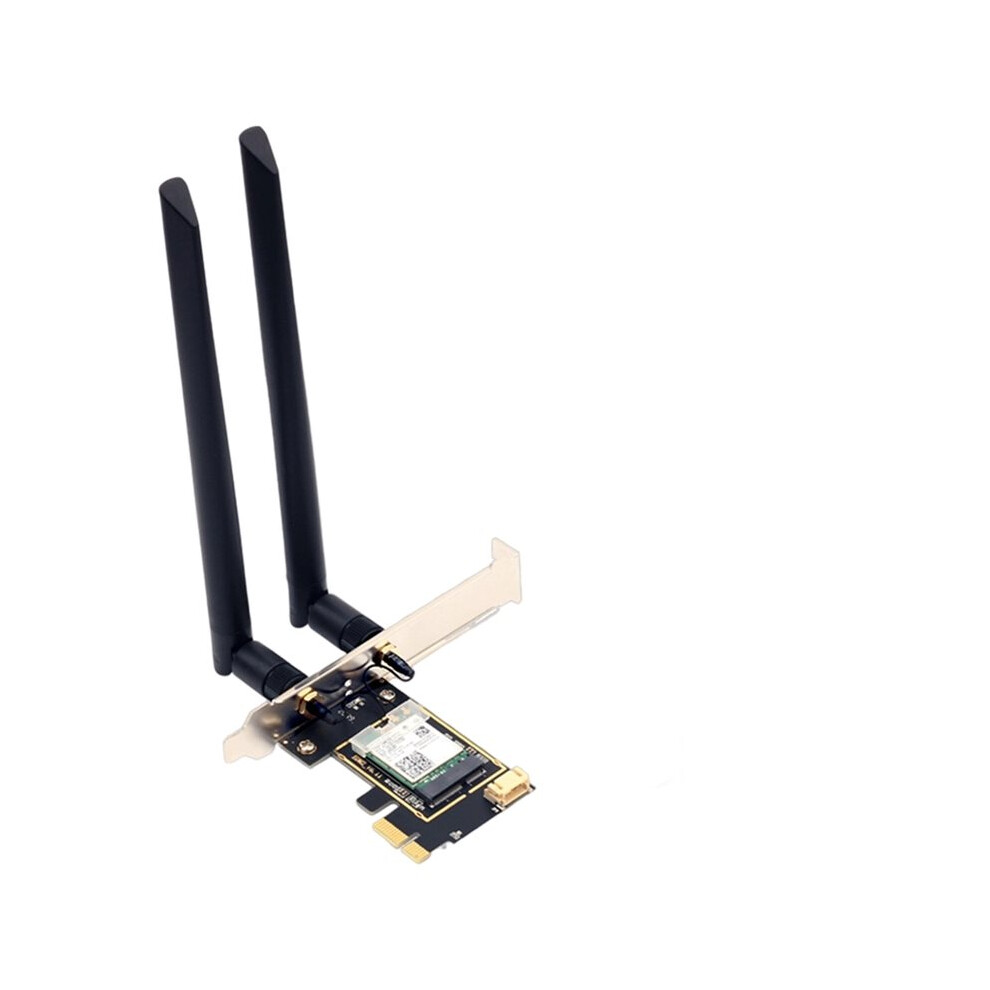 Rtl8852be Wireless Wifi6 Card With 8Db Antenna Ax1800 802.11Ax Bt5.2 Pci-E Wireless Wlan Dual Band 2.4G/5Ghz Wlan 4712817866224