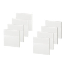 Note Adesive Trasparenti 400 Pezzi-Note Adesive Trasparenti Autoadesive Impermeabili per Lettura, Casa, Ufficio, Scuola (3X3 Pollici)