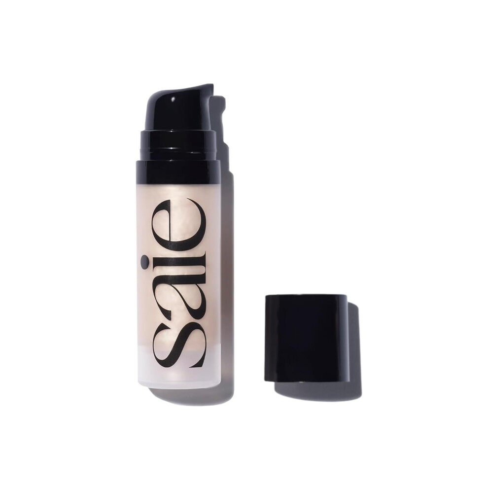 Saie Mini Glowy Super Gel - Hydrating Makeup Primer And Illuminating Glow Serum Enriched With Vitamin C And Squalane Oil - All-Over Liquid Highlighter