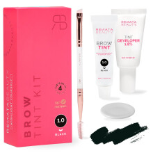 Renata Beauty Brow Tint Kit ? Eyebrow Tint Set ? Dye Kit with Color Tint, Cream Developer and Styling Brush ? Long-Lasting Effect Up to 4 Weeks ? 30