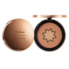 M. Asam MAGIC FINISH Satin Bronzer Gold & Hazel (0.22 oz) ? 4-in-1 Powder Bronzer for Contour & Natural Glow, Creamy-soft Texture with Vitamin E,