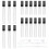 GOTRUST 22PCS Mini Glass Perfume Bottles, 3ml 5ml 10ml Transparent Makeup Atomizer Sprayer, Portable Refillable Sample Bottle, Fine Mist Atomiser for 1