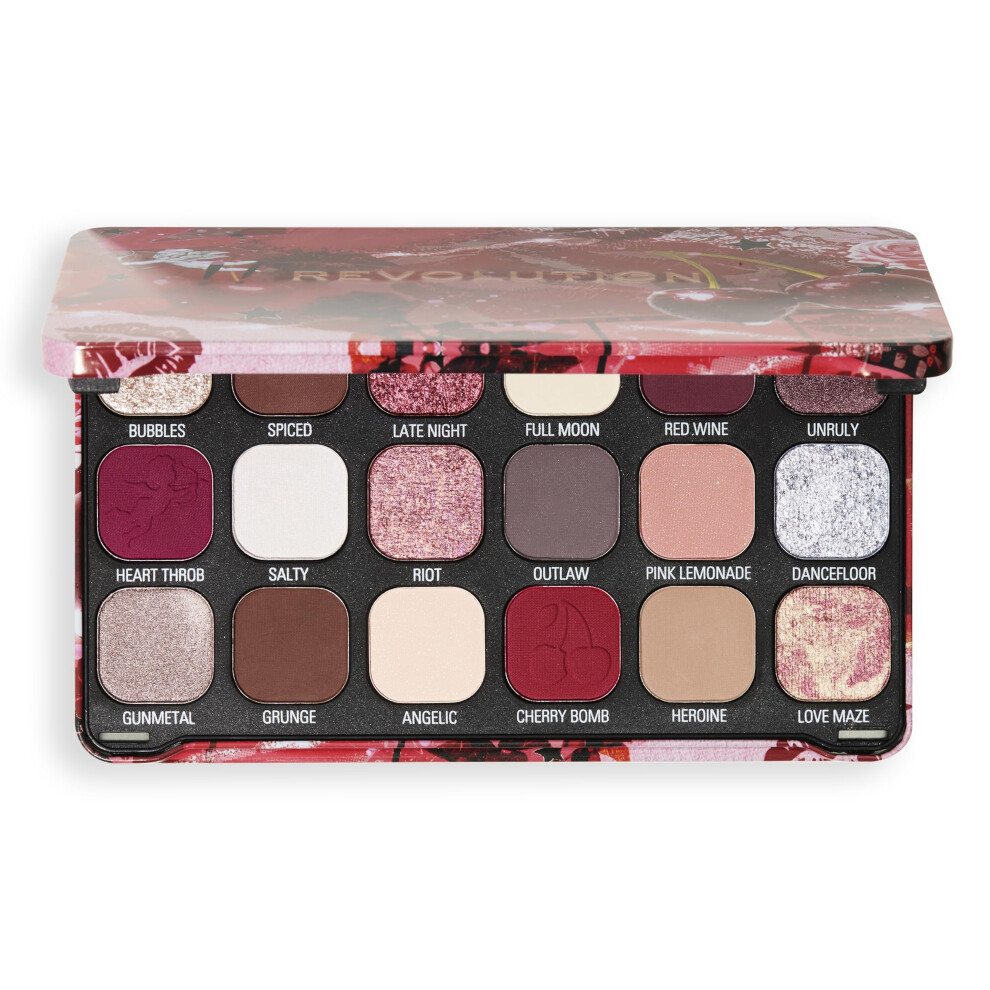 Revolution Beauty London Revolution Beauty Forever Flawless Palette Cherry Rebel Red, One Colour, Women - Image 3