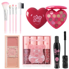 Make-Up Sets - All In One Make Up Set For Women - Makeup Full Kit For Teenager Girls Includes Mascara, Lipstick, Eyeshadow Palette, Blusher, and 5PCS