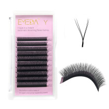 Y Lash Extensions D Curl .07mm Premade Volume 2D Fans Eyelash Extension .07 Mix YY Type Wispies Soft Eye Lashes 9mm Supplies by EMEDA
