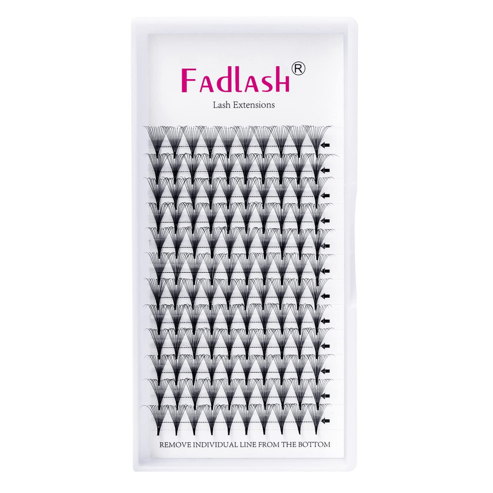 Fadlash Pre Made Russian Volume Lashes 12D 0.07Mm D Curl 13Mm Fan Lashes