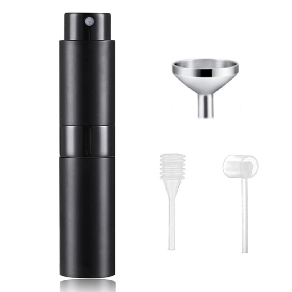 Songqee 8Ml Travel Atomiser Refillable, Mini Refillable Spray Bottle, Upgraded Perfume Atomizer Pod And Refill Pump For Outdoor Traveling (Black)