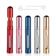 ACWOO Perfume Atomiser Bottles, 5Pcs 12ml Refillable Perfume Atomizer Empty Spray Bottles, Travel Fine Mist Fragrance Bottle with Window, Portable
