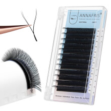 ANNAFRIS YY Lash Extensions C Curl 0.07 Mix 8-15mm Pre Made Fan 2D 4D Y-Shape Eyelash Russian Volume Individual Lash Cluster Wispies Crisscross