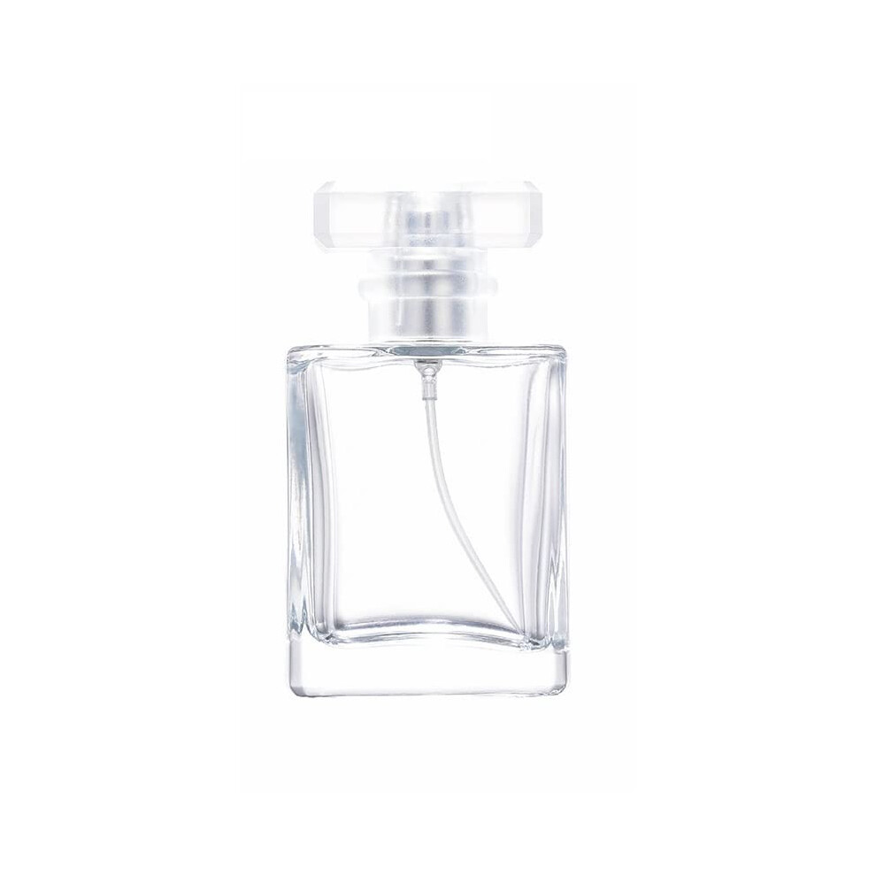 ZãÂ©Nitude Glassworks Silver Z?Nitude Glassworks 100Ml Empty Glass Perfume Spray Bottle Refillable Rectangular