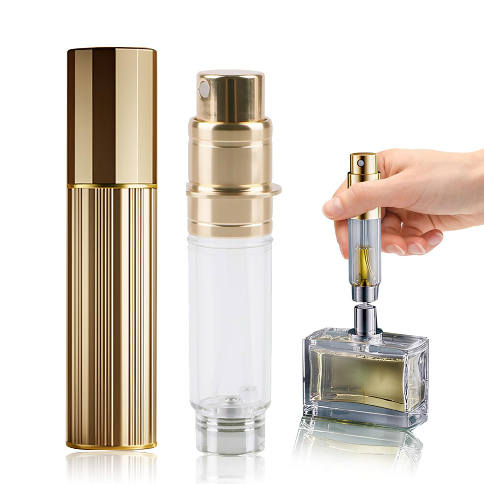 Fychuo Travel Perfume Atomiser Refillable, 5Ml Portable Perfume Travel Bottle, Leakproof Mini Atomiser Perfume Spray Bottle For Handbag Elegant 5051225922696