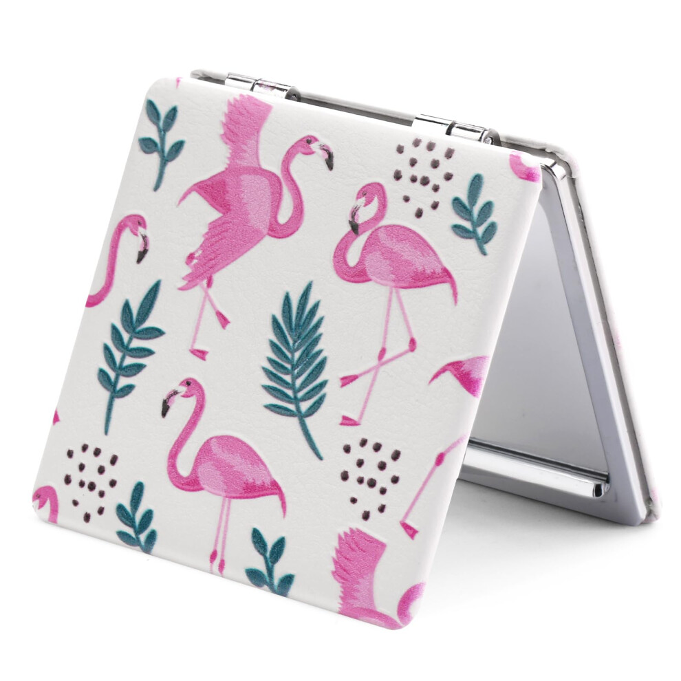 Omiro Compact Mirror With Magnification, Small Mirror For Makeup, Square