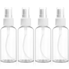 Redamancy 4 Pieces 50 ml Spray Bottles, Vacuum Spray Bottle, Mini Empty Travel Spray Bottles, Transparent Plastic Spray Bottle, Portable Refillable