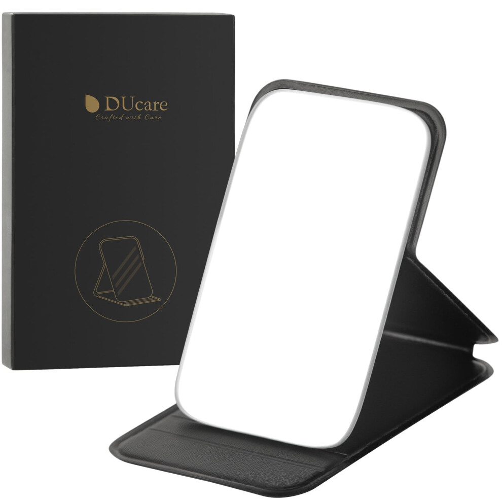 Ducare Mini Compact Mirror- 10.8X7cm Small Portable Folding Pocket Mirror With Hd Glass & Pu Leather, Makeup Mirror For Travel, Camping, Home, Dorm &