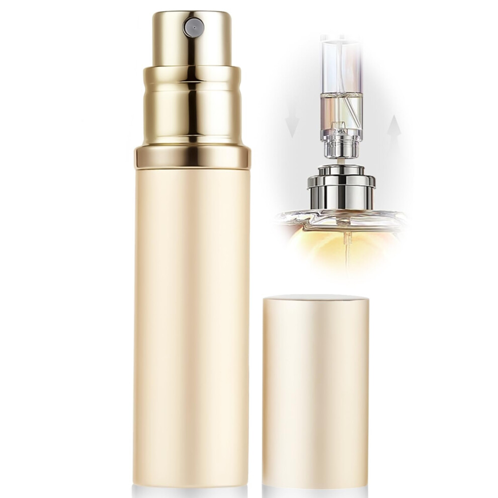 Asadays Perfume Atomiser Refillable - 10Ml Portable Travel Spray Bottle, Leak Proof Mini Size Perfume Atomizer Bottom Filling, Cologne Dispenser With