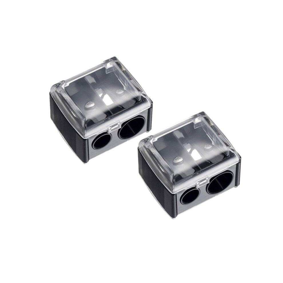 Xielbis 2Pcs Makeup Sharpener,Lip Liner Sharpene,Eyeliner Sharpener, Dual Cosmetic Pencil Sharpener For Eye And Brow Pencils, Eyeliner, Lip Liner, Essential