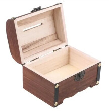 Skattkista med Lås Vintage Skattförvaringslåda Spargris Organizer Sparlåda med Lås för Heminredning