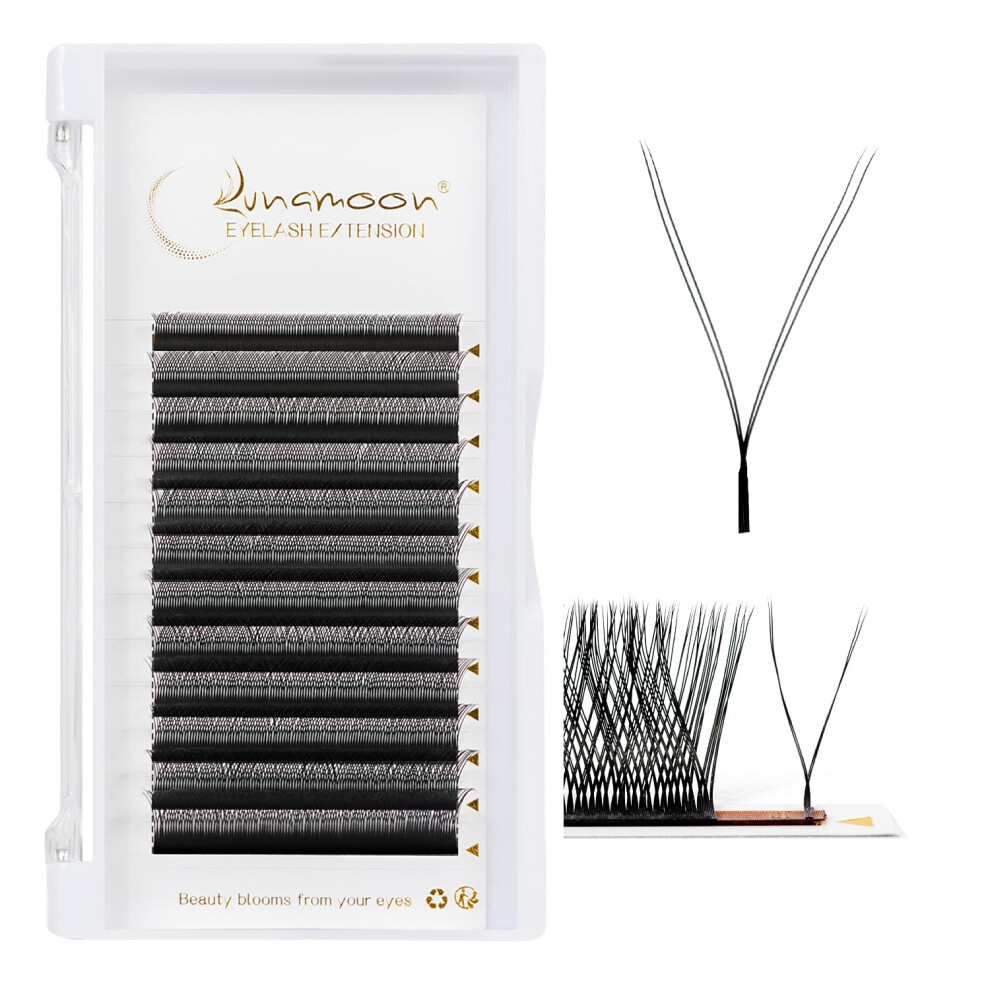 Lunamoon Yy Eyelashes, Yy Lashes, Y Eyelash Extension, Y Eyelash Extension, 2D Lashes, Volume Eyelashes, Yy Premade Fans Eyelash Extensions By