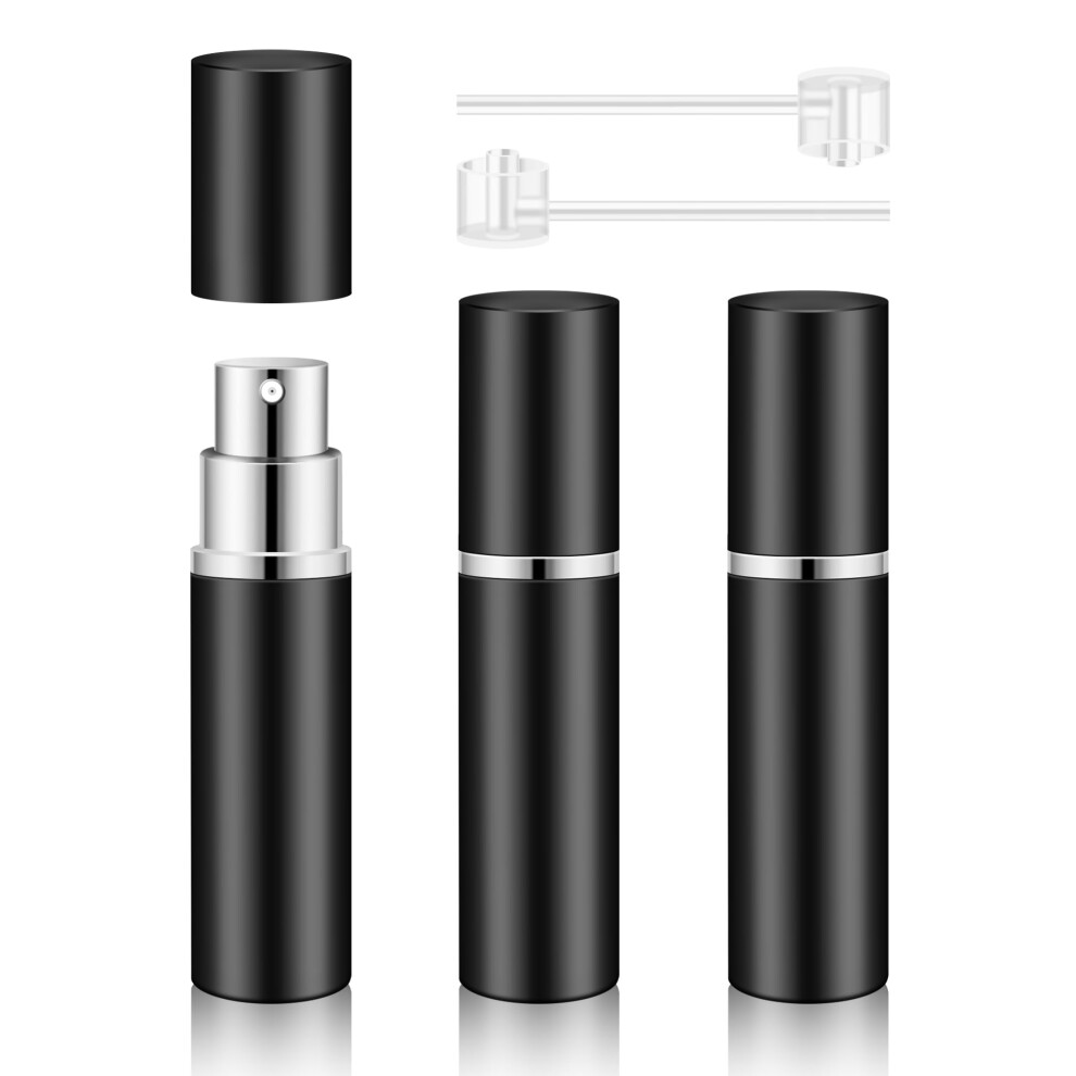 Belevo Perfume Atomiser Bottle Refillable, 3 Pieces Portable Aftershave Travel Bottles 5Ml Mini Aftershave Dispenser Travel Must Haves, Small Perfume
