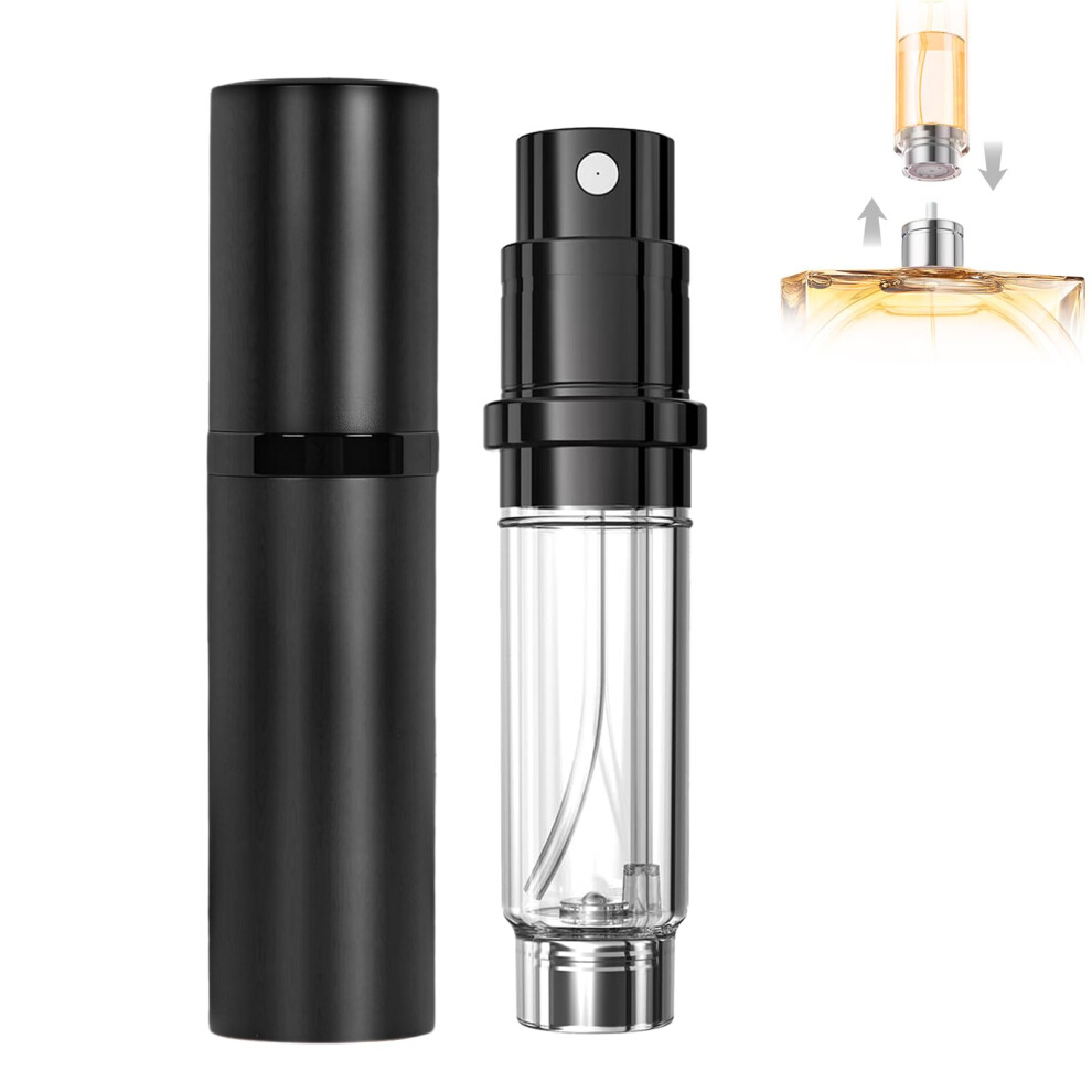 Szyanlai Portable Perfume Atomiser Refillable - 5Ml Empty Travel Perfume Bottle, Nano Mist, Leaking Proof, Bottom Pump Without Funnel, Luxurious Mini