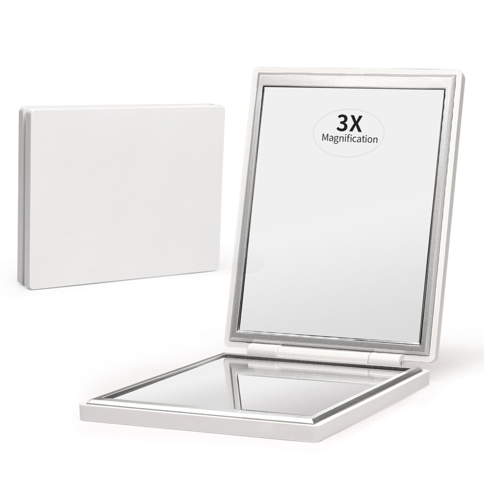 Kintion Compact Mirror, 1X/3X Magnification Pocket Small Mirror For Purse, Handbag, Portable Travel Makeup Mirror, Handheld, Folding, Gifts For Girls
