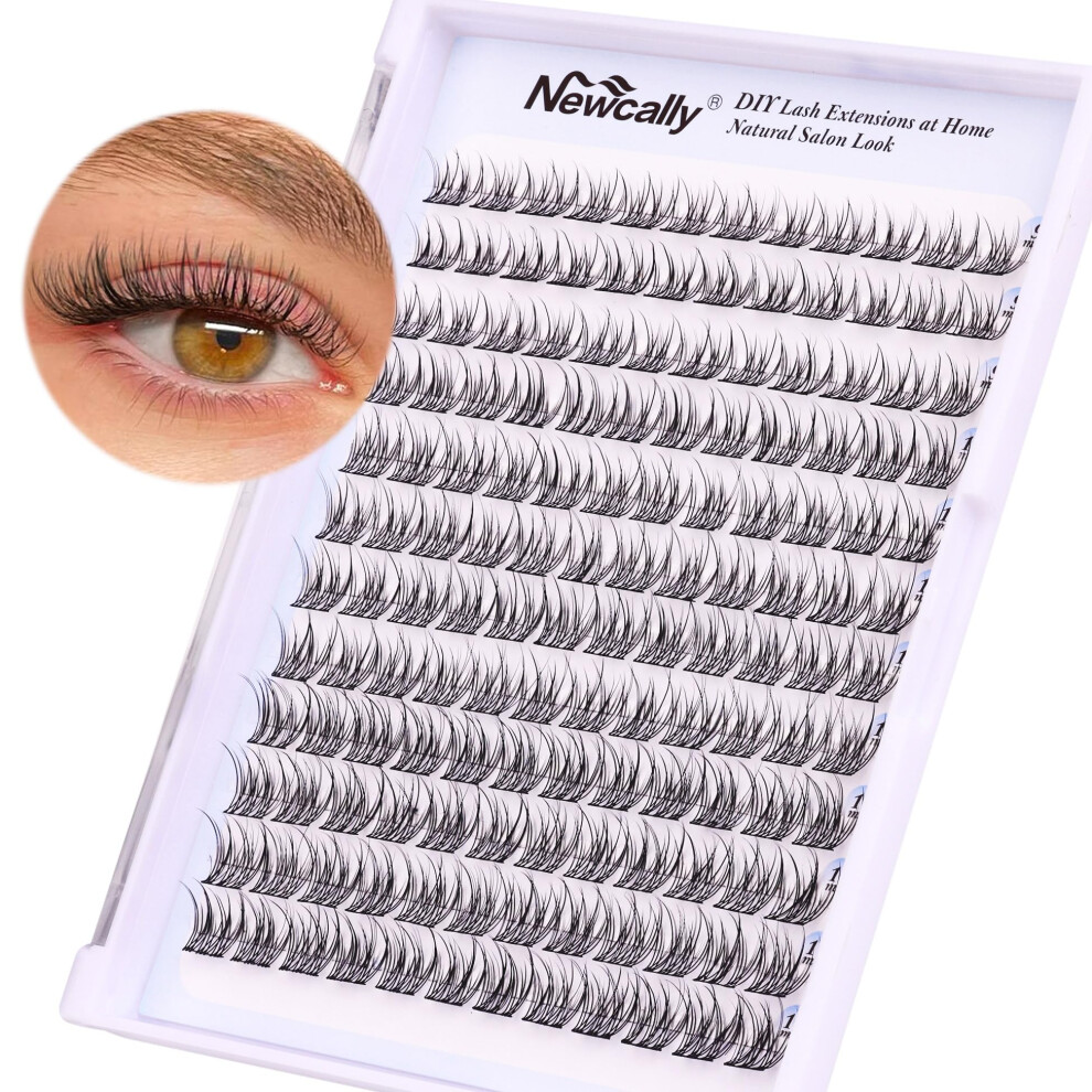 Photos - Makeup Brush / Sponge Natural Lash Clusters Individual Eyelashes Eyelash Extension Wispy 144 Pcs Cluster Lashes Extension C Curl 9-11MM DIY at Hom