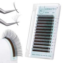 ANNAFRIS Eyelash Extensions Easy Fan 5D Flower Lash 0.07 C 9mm Individual Lash Extensions Premade Fans Lash Volume Eyelashes(Flora-5D 0.07C 9mm)