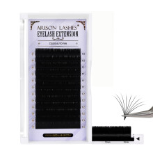 Arison Lashes Easy Fan Lashes Volume Extension Supplies 0.03?0.05?0.07?0.10 Thicknesses B?J?C?CC?D?DD?M?L Curl Eyelash Extension 1 Second Blooming