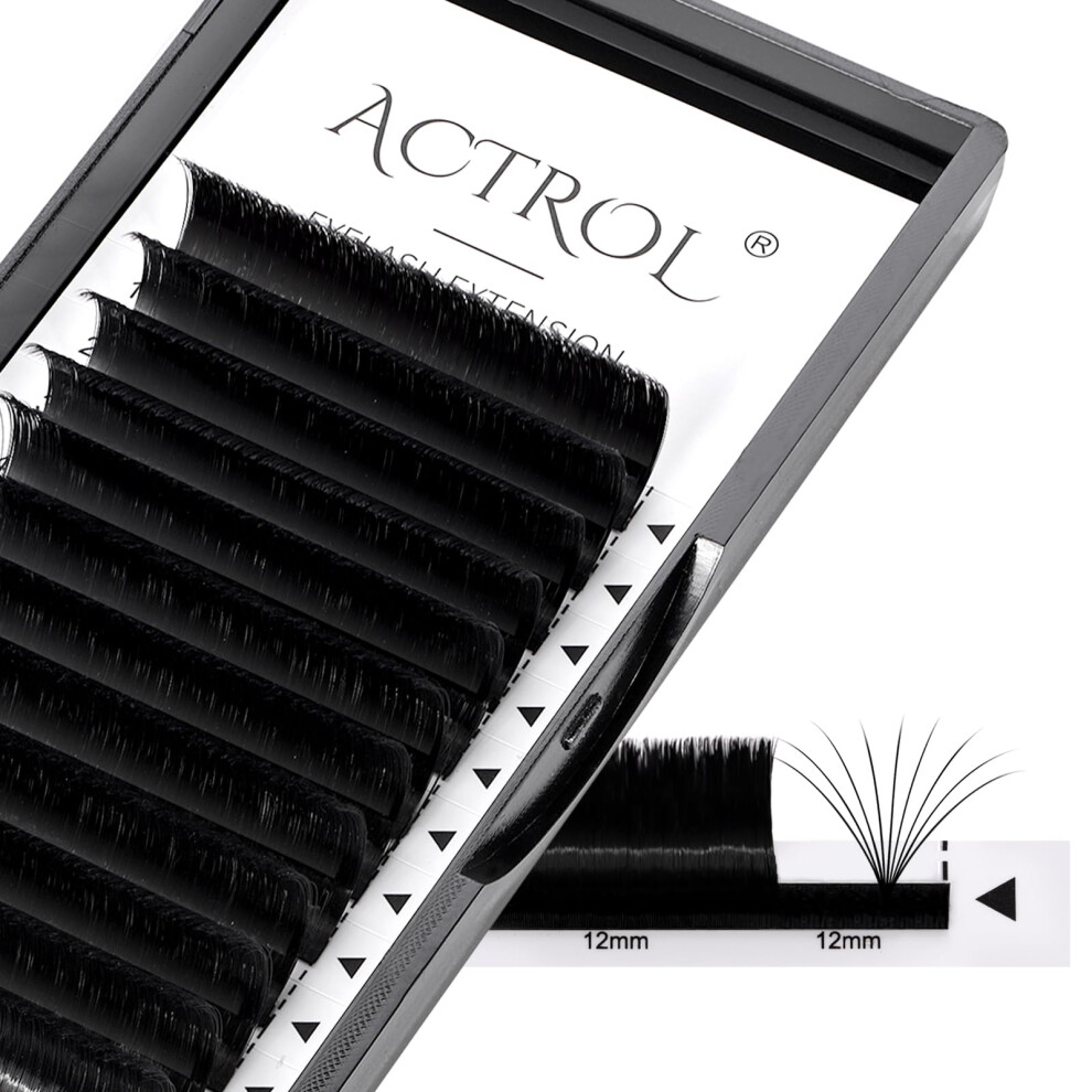 Actrol Easy Fan Lashes Eyelash Extensions Tray Mink Volume Premade Russian Lashes 3D-20D Withstand 100??0.10-D-16?