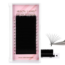 Arison Lashes Easy Fan Lashes Volume Extension Supplies 0.03?0.05?0.07?0.10 Thicknesses B?J?C?CC?D?DD?M?L Curl Eyelash Extension 1 Second Blooming