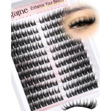 Cat Eye Cluster Lashes With Spikes Manga Individual Eyelashes Wispy Eyelash Clusters C-Curly Left&Right Lashes Individual Cluster Anime Lashes