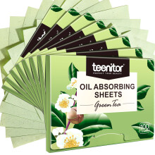 Teenitor 800 Counts Natural Green Tea Oil Control Film, Oil Absorbing Sheets for Oily Skin Care, Blotting Paper to Remove Excess & Shine, Oil Blotting