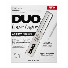 ARDELL DUO Line It Lash It Clear - Transparent Eyelash Glue for False Eyelashes | Transparent Lash Glue with Brush Applicator, Easy to Apply and