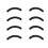Eyelash Curler Pads, 8 PCS Replacement Pads, Silicone 1
