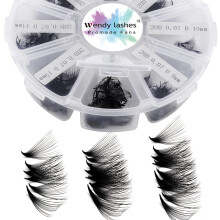Pre Made Fan Eyelash Extensions 20D 0.07mm D Curl Mixed 9-16mm 500 Fans Premium Premade Fans Loose Volume Russian Lash Extensions Handmade Promade
