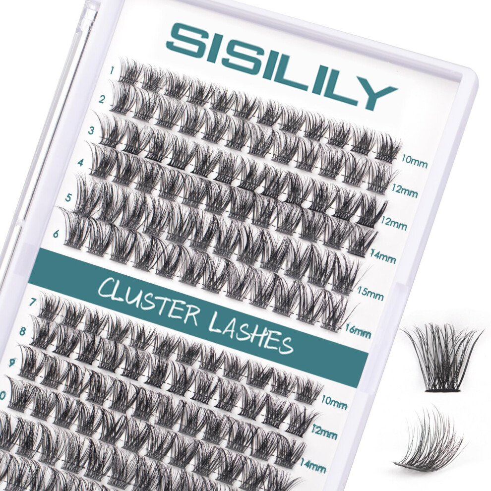 Sisilily Eyelashes Individual Cluster Lashes 144 Lash Clusters Indiviudual Lashes Diy Lash Extensions C D Curl Cluster Eyelashes Reusable False