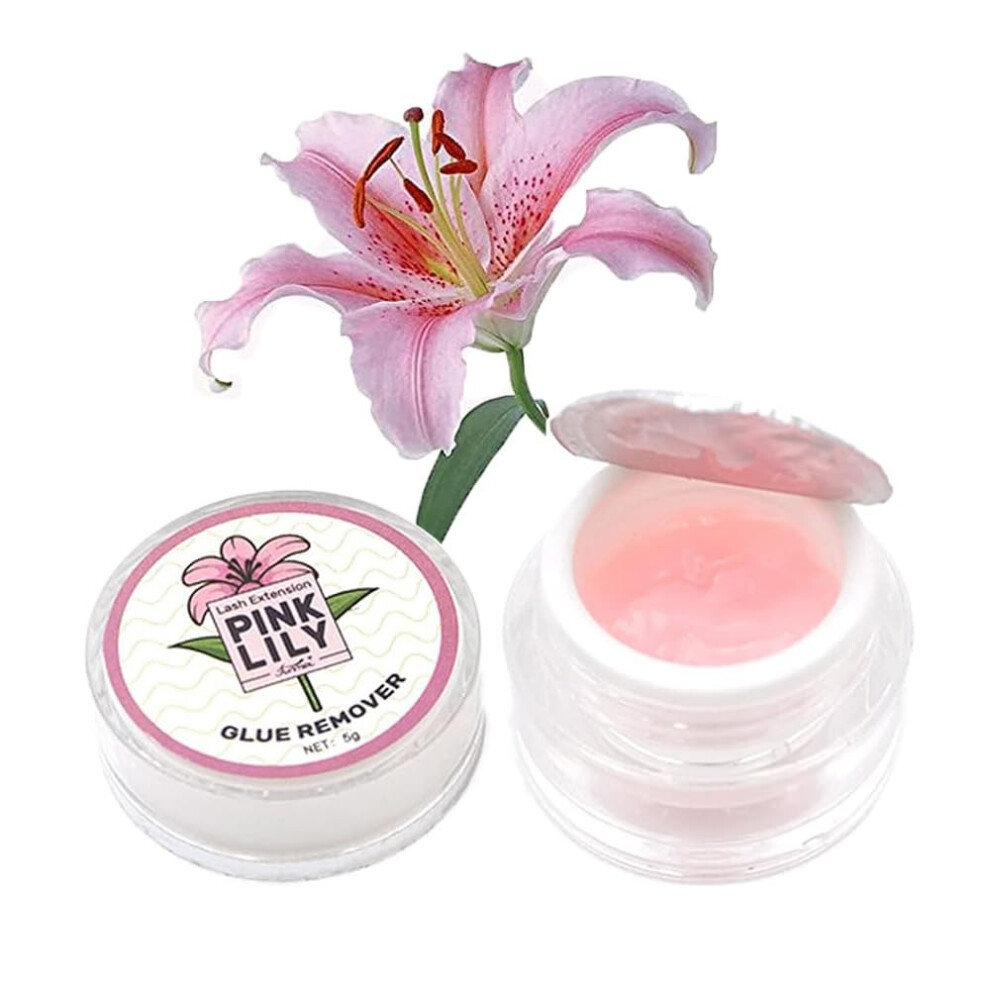 Mornery Cream Eyelash Extension Remover - Aloe Flavo & Lily Flavor, Fast Dissolution Low Irritation Lash (Lily)
