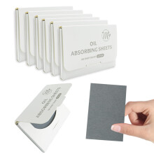 Natural Face Oil Blotting Paper -Bamboo Charcoal 600 Counts, Easy Dispensing Oil Absorbing Sheets, Premium Handy Facial Blotting Papers - Face Skin