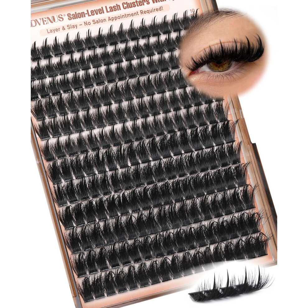 Goddvenus Manga Lash Clusters With Spikes Wispy Cluster Lashes Fluffy Individual Eyelashes Anime Eyelash Clusters Reusable Fairy Eyelash Extensions Lashes