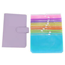 A6 PU Leather Notebook Binder Cover  Refillable Planner Journal Binder for Budget System Scrapbooking