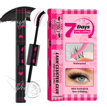 PRO LASHBEAUTY 2-In-1 Bond and Seal Lash Glue for Individual Cluster Strong Hold,Latex Free Lash Bond and Seal DIY Use Eyelash Glue,Waterproof,