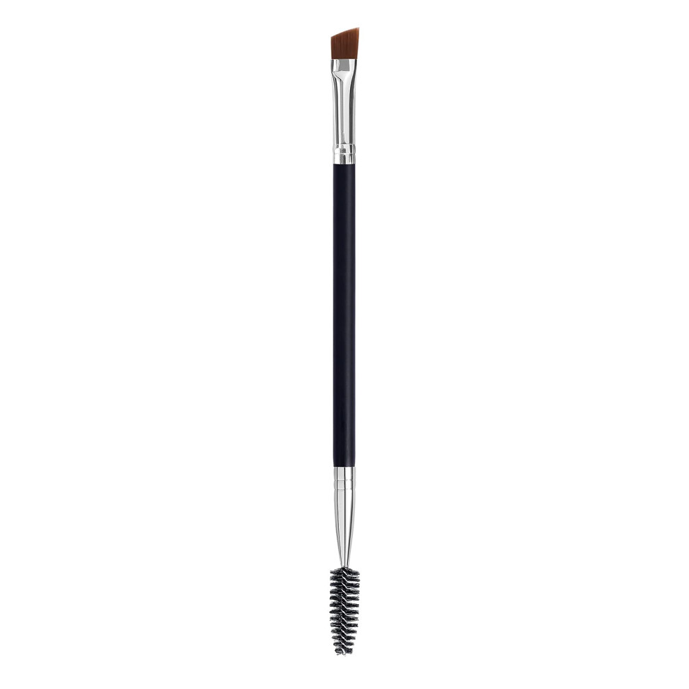 Lookseven Duo Eye Brow Brush, Angled Eyebrow Brush And Spoolie Brush, Eyelash Comb Eyebrow Brush Tool (1 Pcs)
