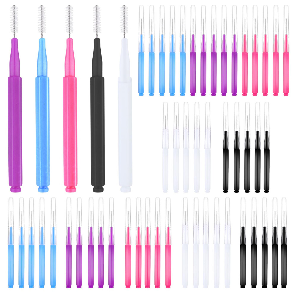 Prasacco 50 Pcs Micro Eyebrow And Eyelash Brush - Multifunctional Comb For Brow Lamination And Lash Lift - Extension Tools