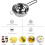 6-Pack Stainless Steel Double Boiler, Heat-Resistant Handle 2 Cup Capacity, Universal Pad 4