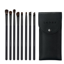 MSQ 8 PCS Eye Makeup Brush Set Angled Brush Precision Eyeshadow Tools Everyday Eye Essentials Makeup Brush Set with Bag Make Up Eye Brush Set