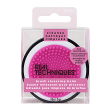 Real Techniques Brush Cleansing Balm and Cleaning Mat, Mess-Free Brush Cleaner to Remove Makeup Residue, Easy Swirl & Rinse, Use with Cleansing Gel