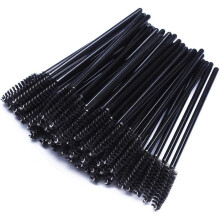 Tbestmax 300 PCS Disposable Mascara Eyelash Wands Brush Spoolies for Eyelash Extension Eyebrow and Makeup Color Black