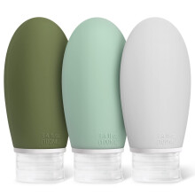 Opret 100ml Silicone Travel Bottle for Toiletries, 3 Pack Leak Proof Refillable Travel Containers Squeezable Travel Accessories for Shampoos,