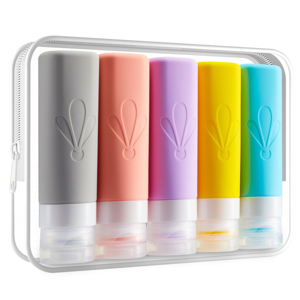 Insfit Travel Bottles For Toiletries, Caa Approved 90Ml Travel Size Toiletries, Bpa Free Leak Proof Silicone Containers, Holiday Essentials For Women